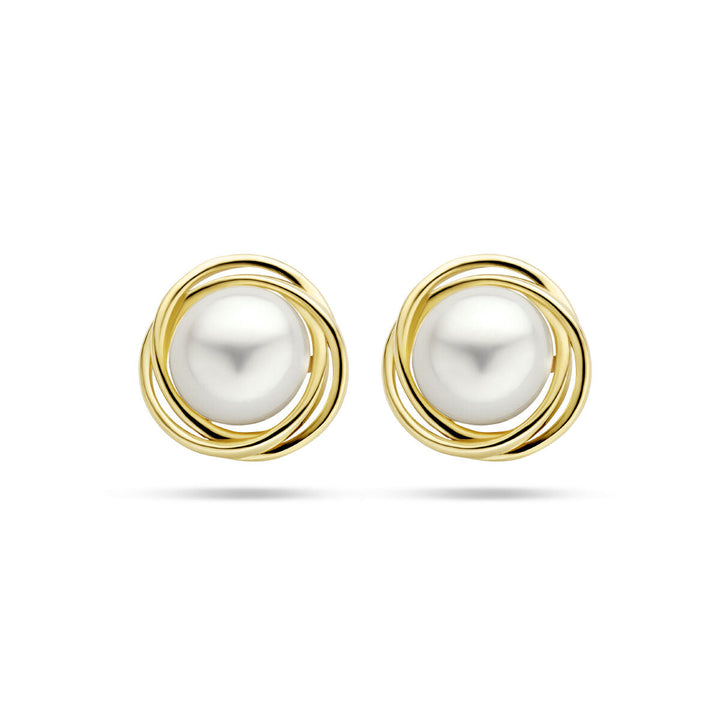 oorknoppen parel 14K geelgoud