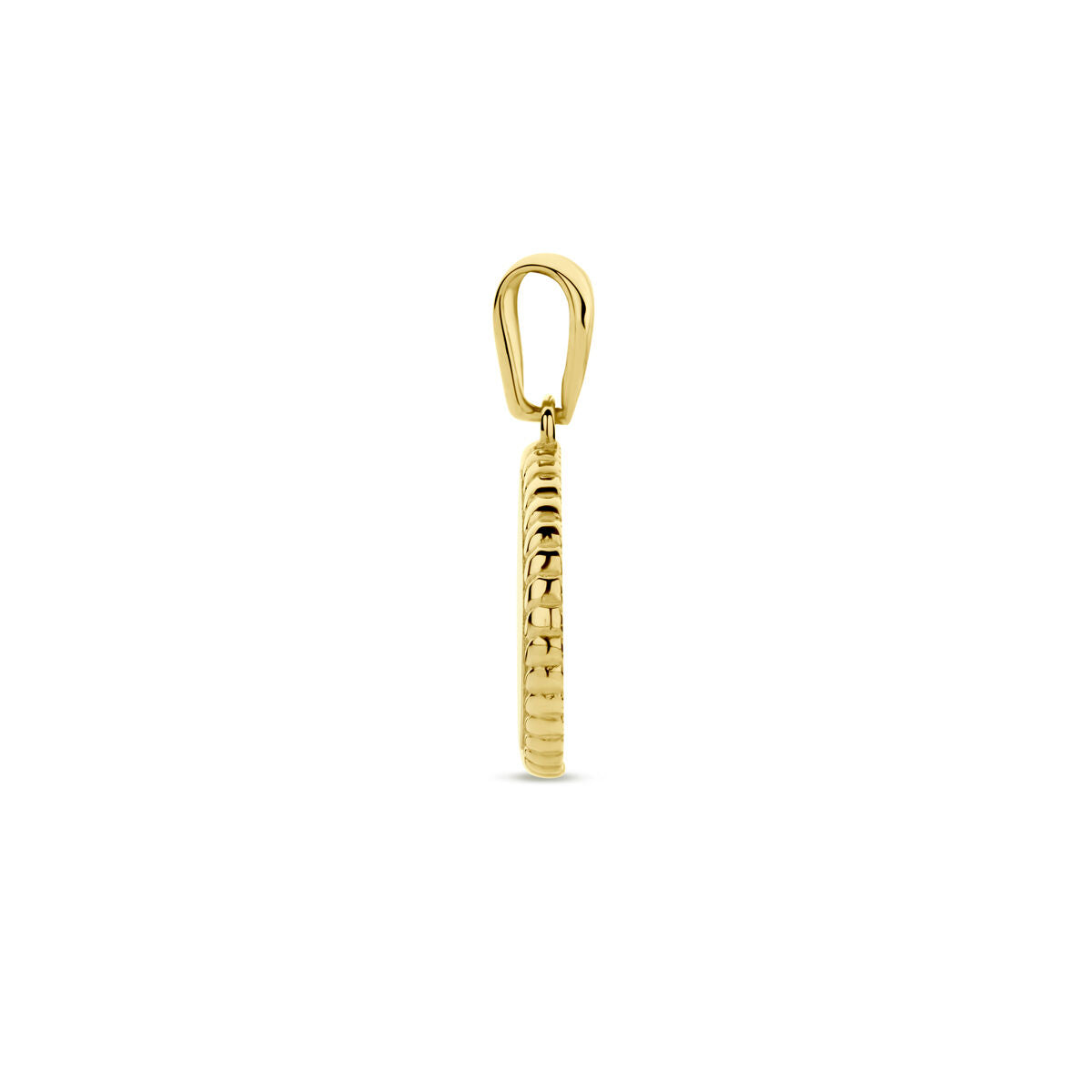 ciondolo da incisione 18 mm oro giallo 14K