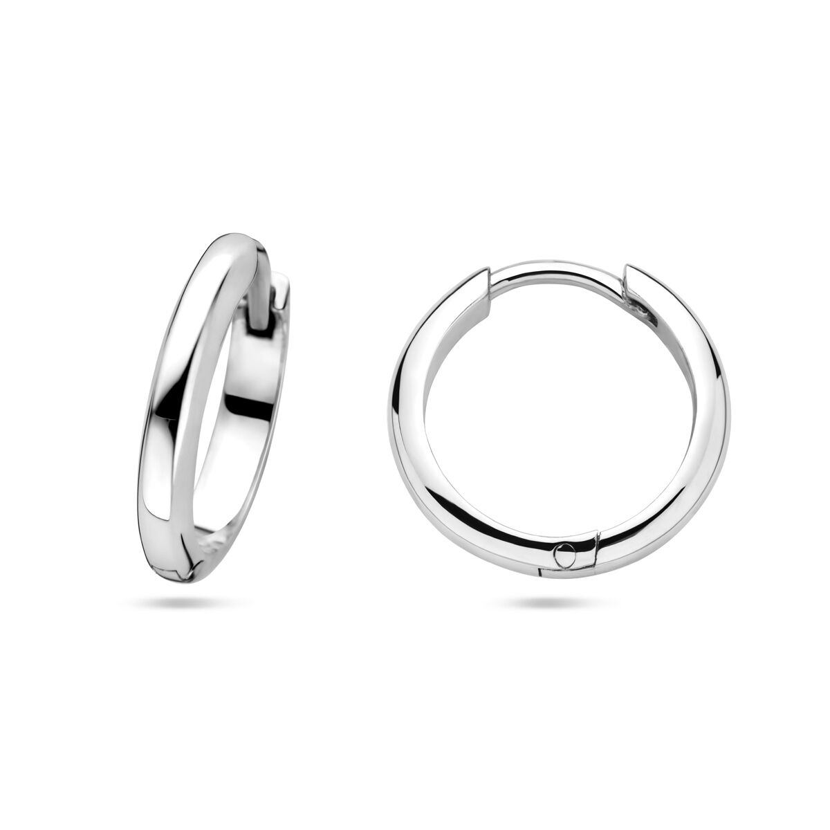 creoli 3,0 mm tubo semicircolare argento rodiato
