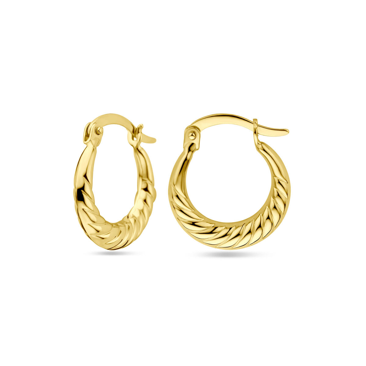 orecchini a cerchio 17 mm oro giallo 14K