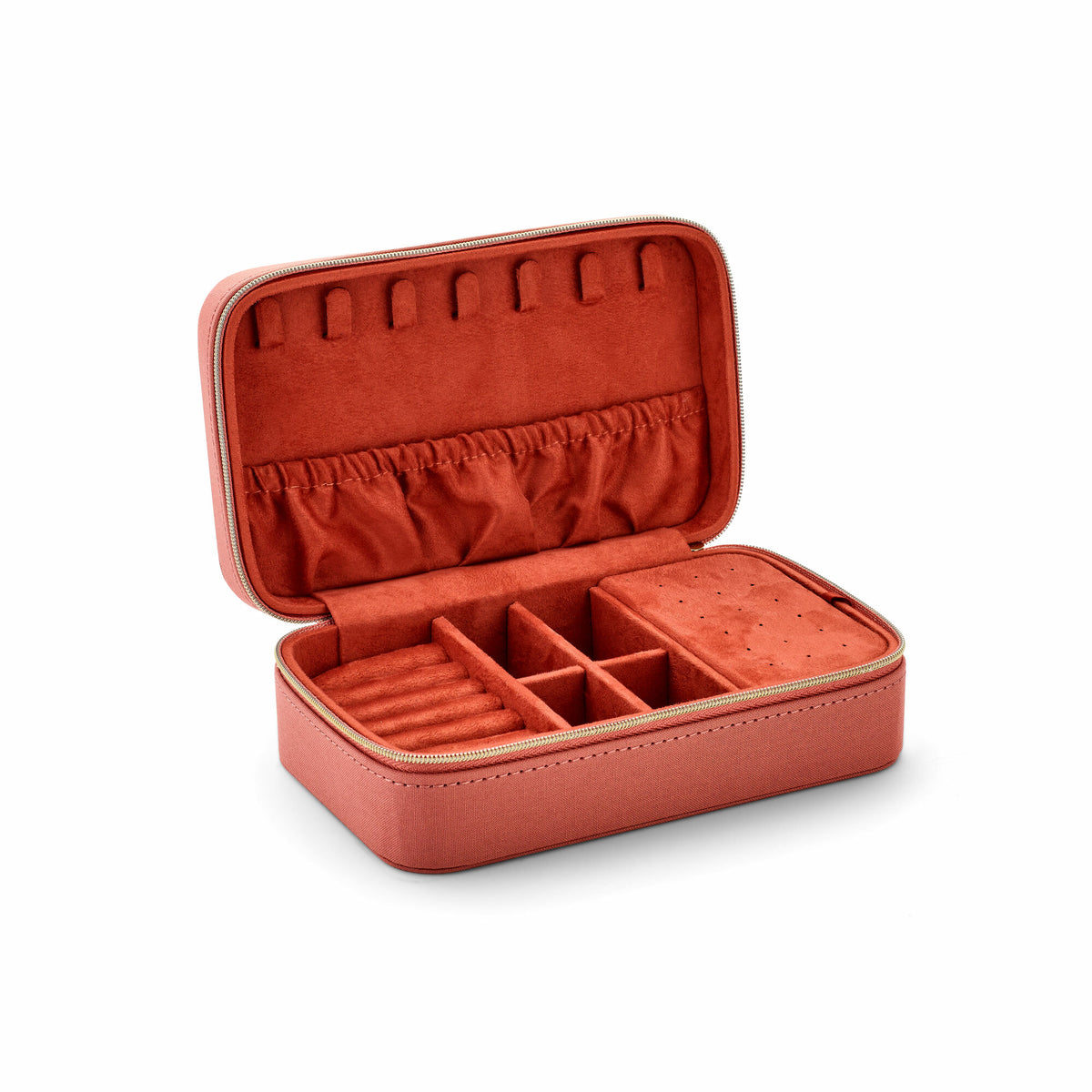 Scatola portagioielli di lusso soft peach velvet