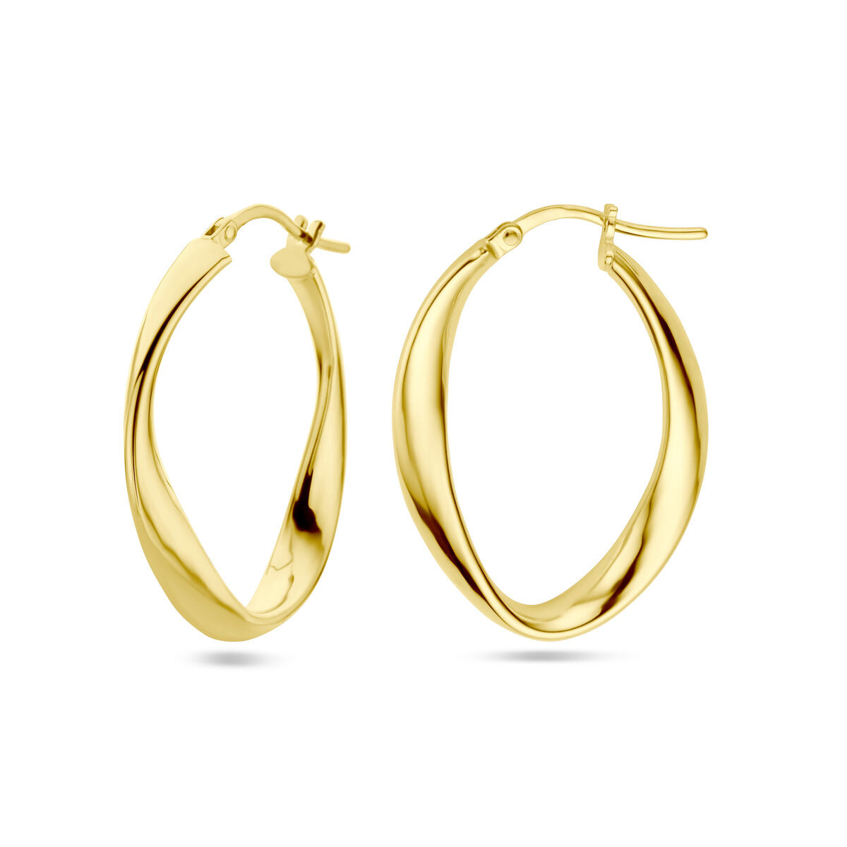 orecchini a cerchio 1 micron argento dorato (giallo)