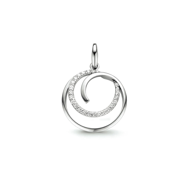 hanger zirkonia zilver gerhodineerd