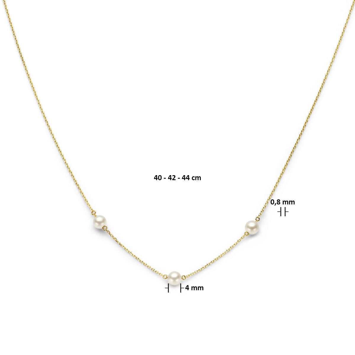 Collana da donna in oro con perla 14K