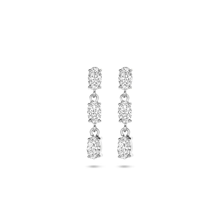 oorhangers zirkonia zilver gerhodineerd