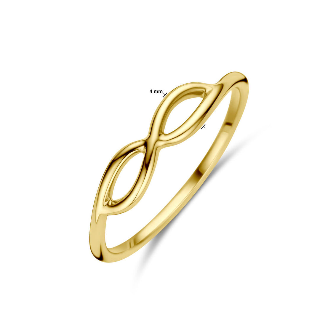 Anello infinito 14K oro giallo