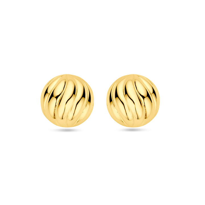 oorknoppen zilver verguld (geel)