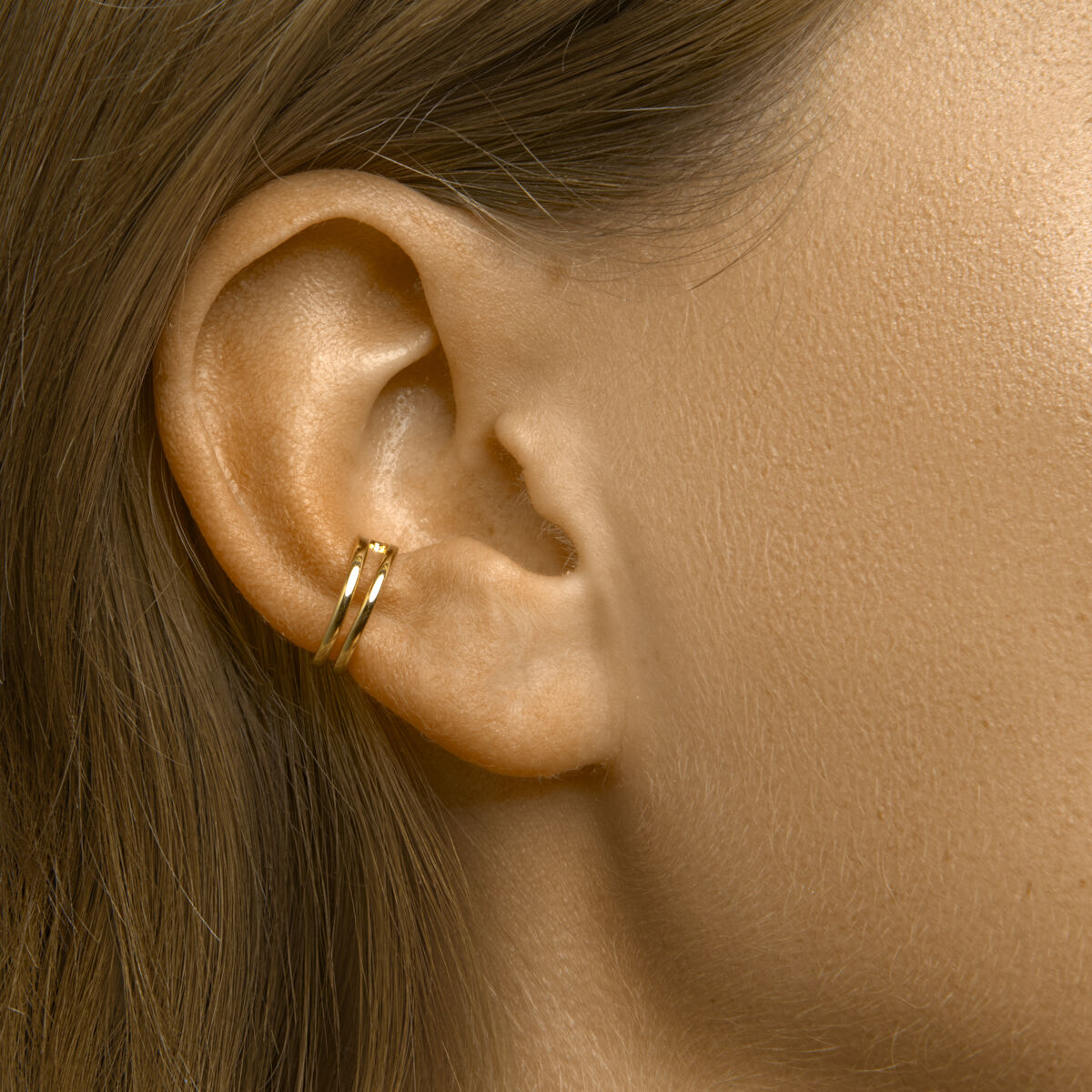 earcuff 1 micron argento placcato oro (giallo)