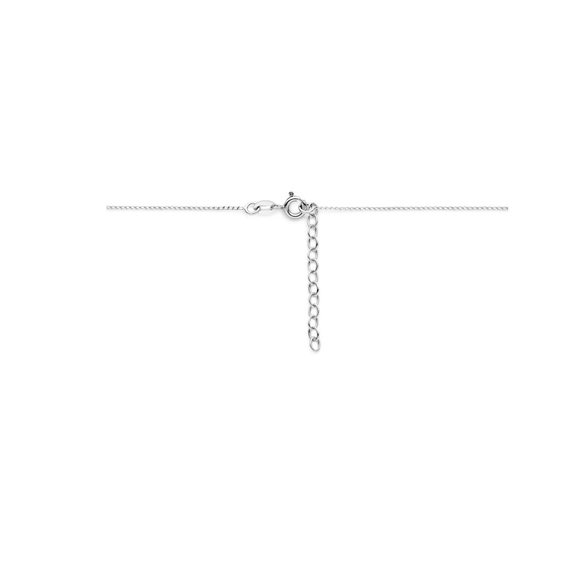 collana cuoricino 41 + 4 cm argento rodiato