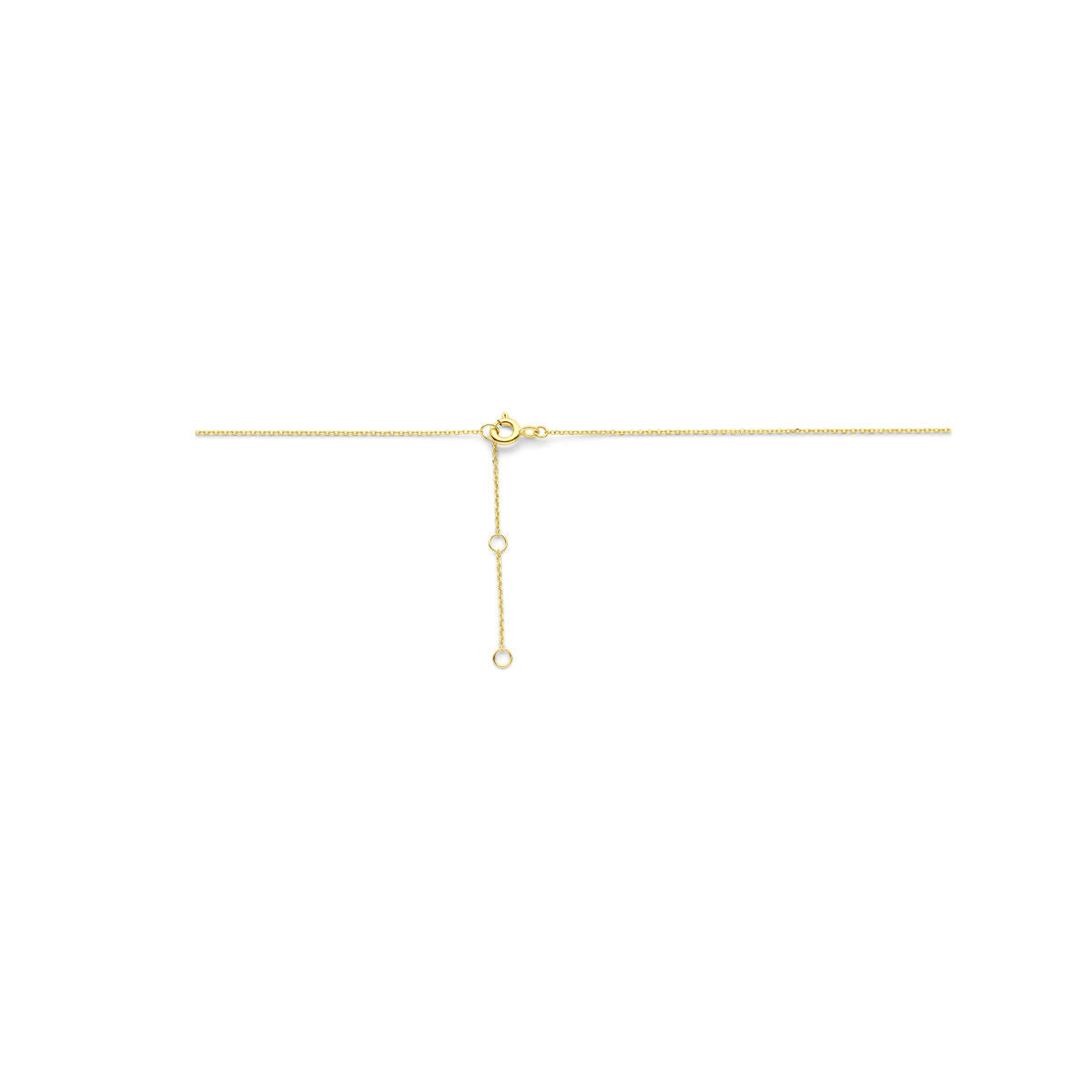 collana cuoricino diamante lab grown 0,7 mm 40 - 42 - 44 cm 0.25ct g si oro giallo 14K