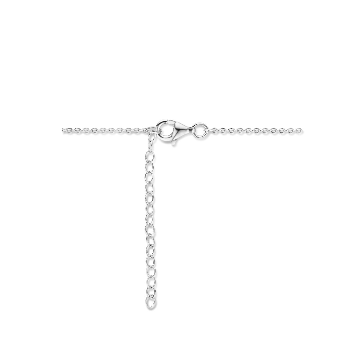 Collana da donna in argento cuore e infinito rodiato