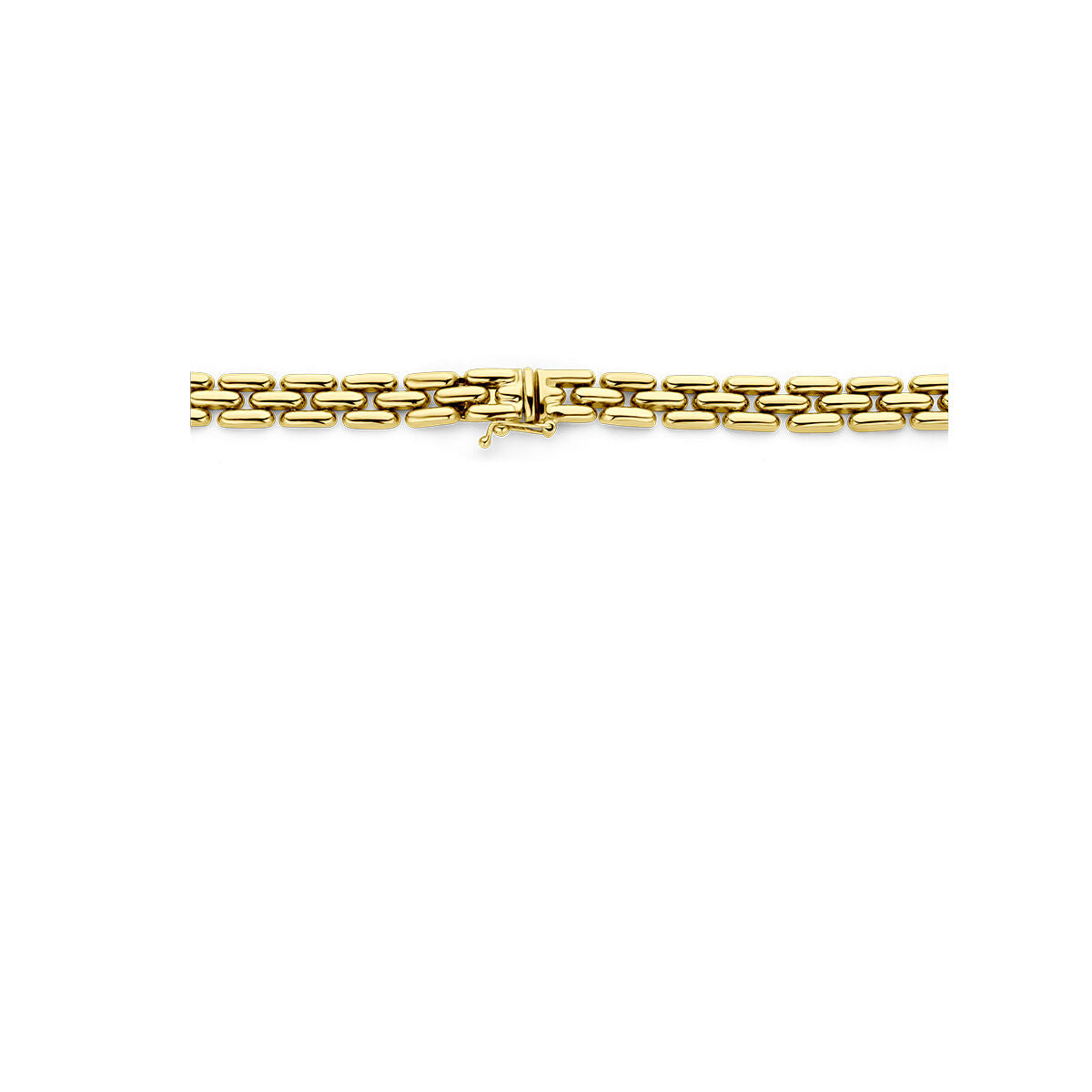 collana pantera 6,5 mm 44 cm in oro giallo 14K