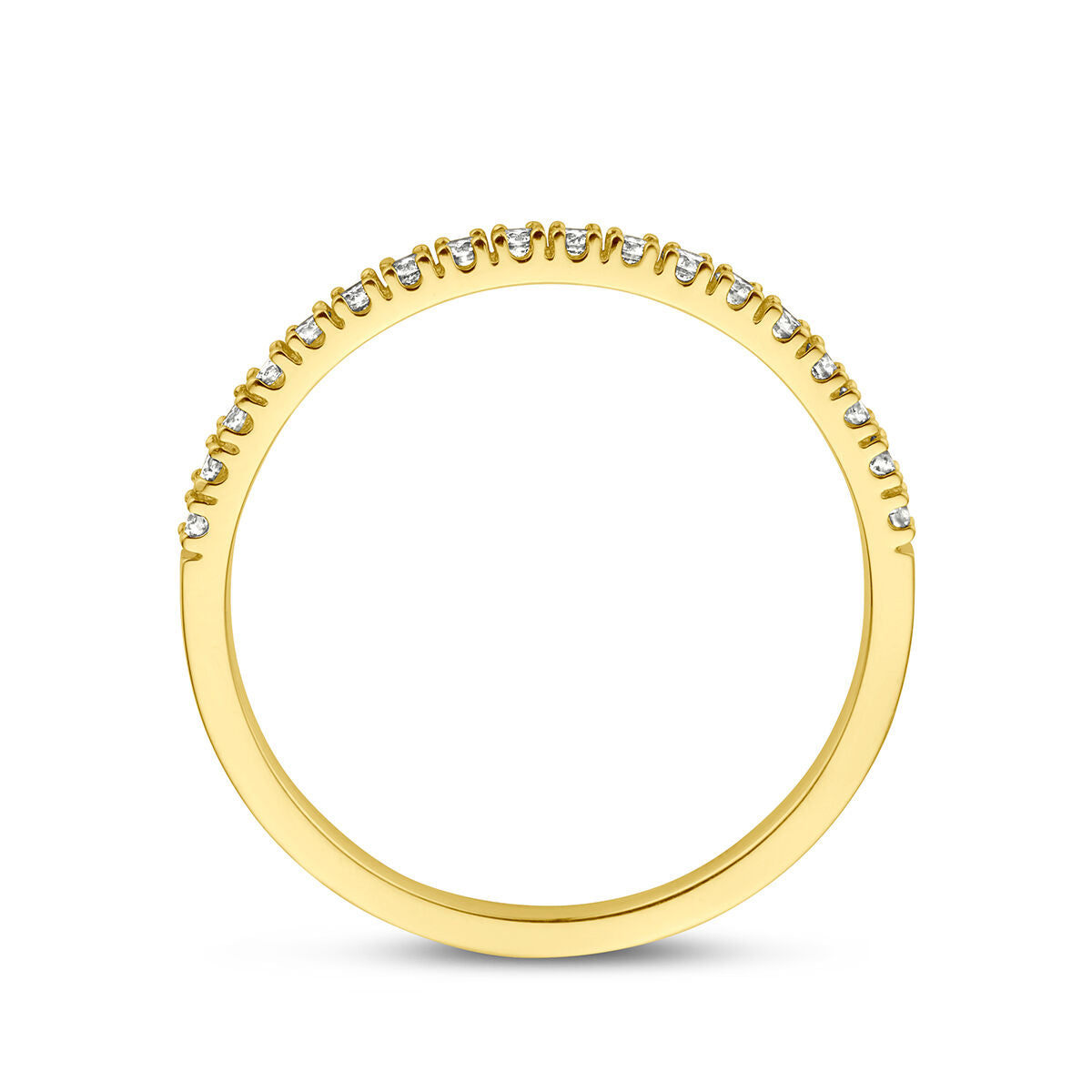 anello diamante 0.20ct h si oro giallo 14K