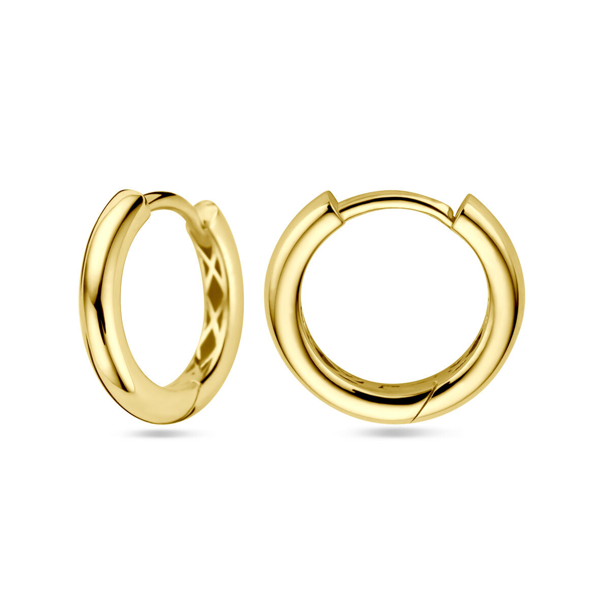 orecchini a cerchio oro giallo 14K