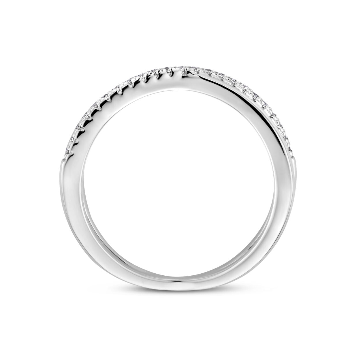 anello zirconia argento rodiato