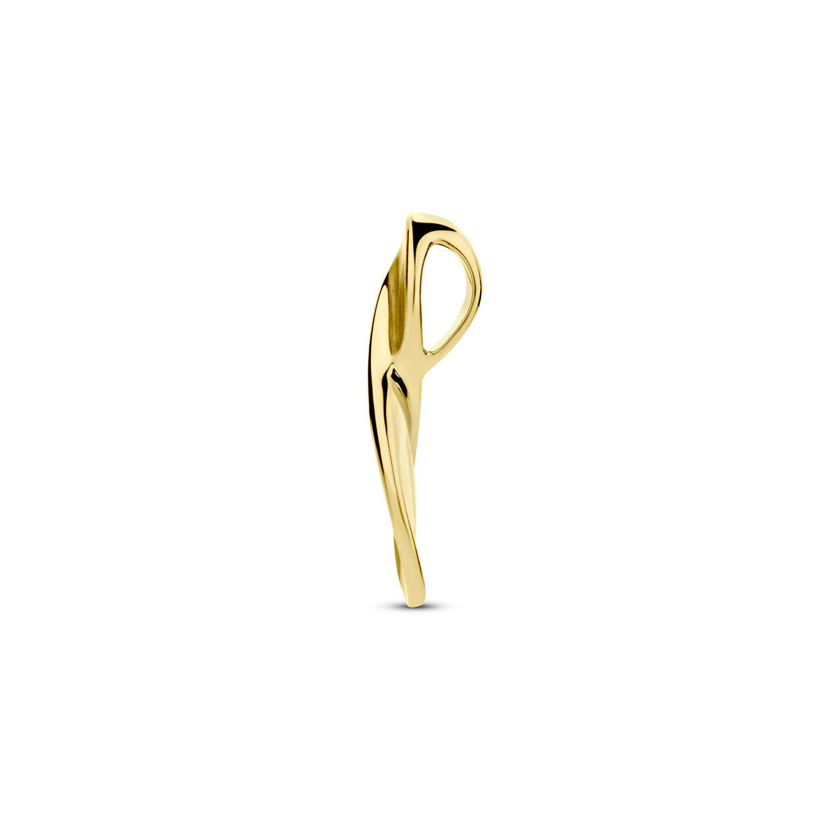 ciondolo lucido/opaco 14K oro giallo