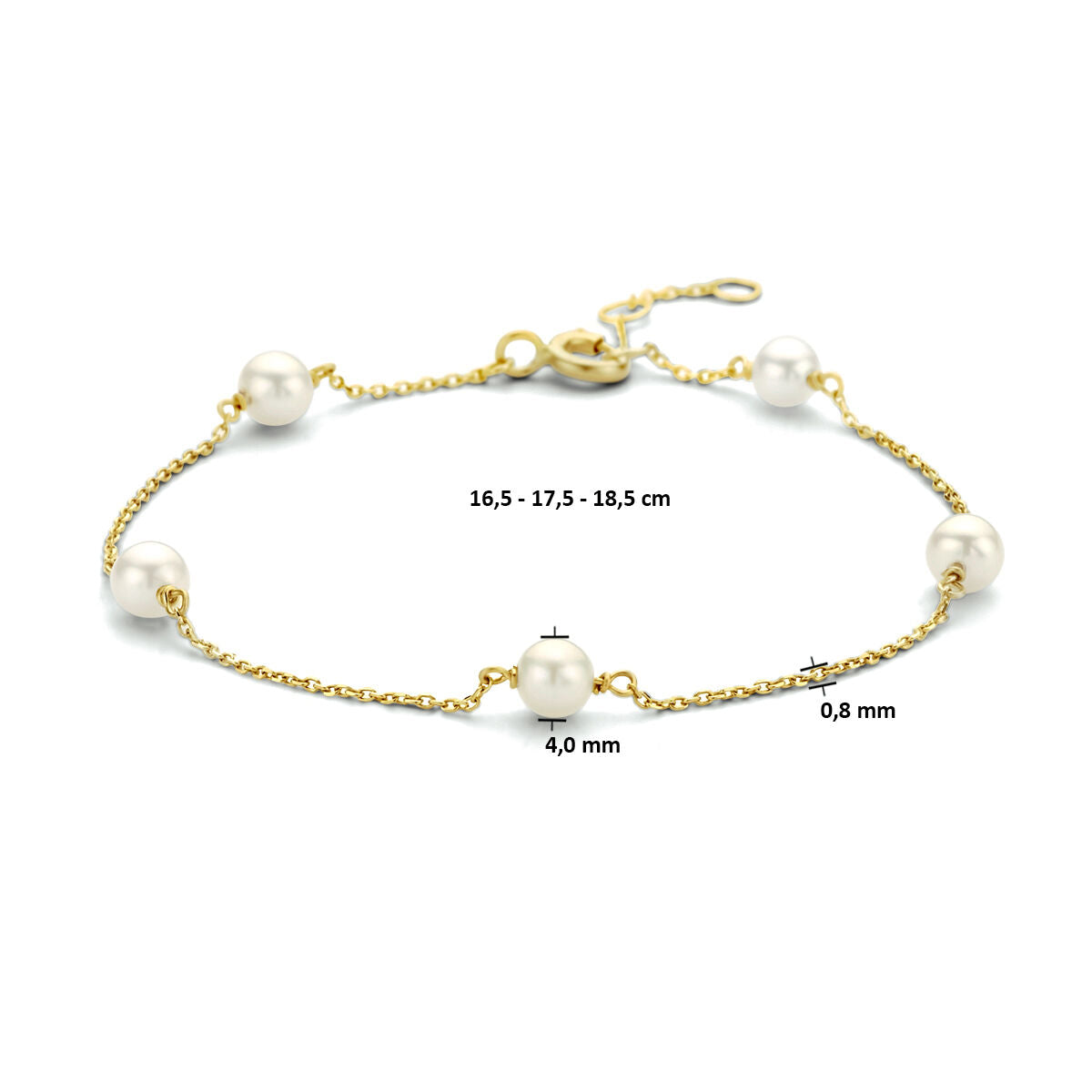 Bracciale in oro da donna con perla 14K