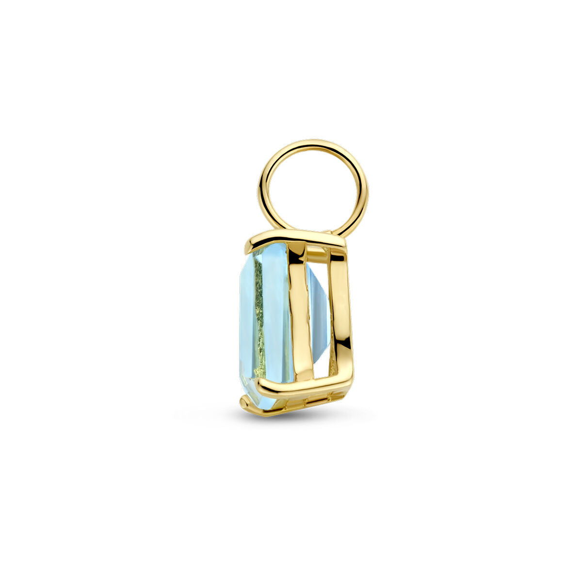 ciondolo topazio blu 14K oro giallo