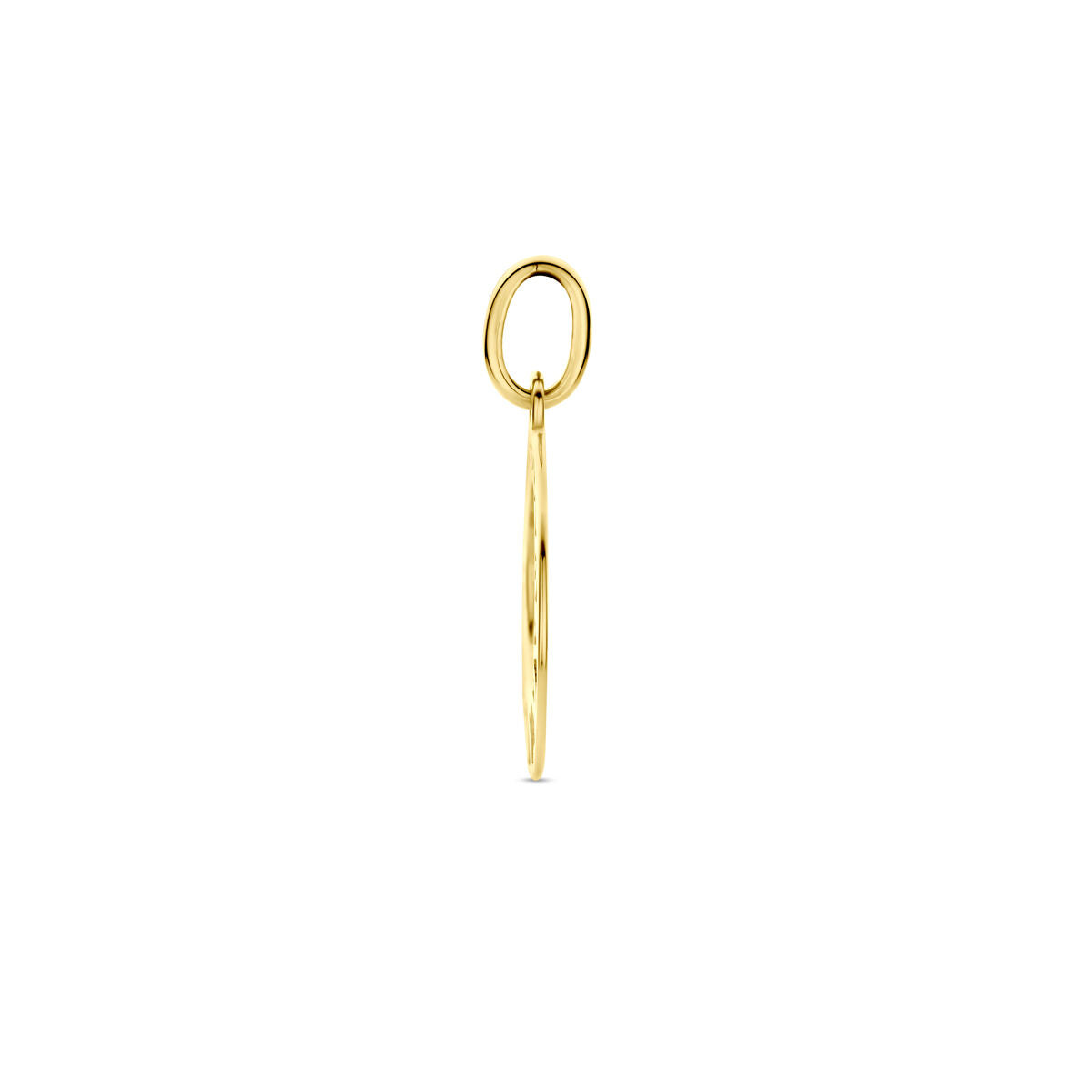 ciondolo cerchio oro giallo 14K