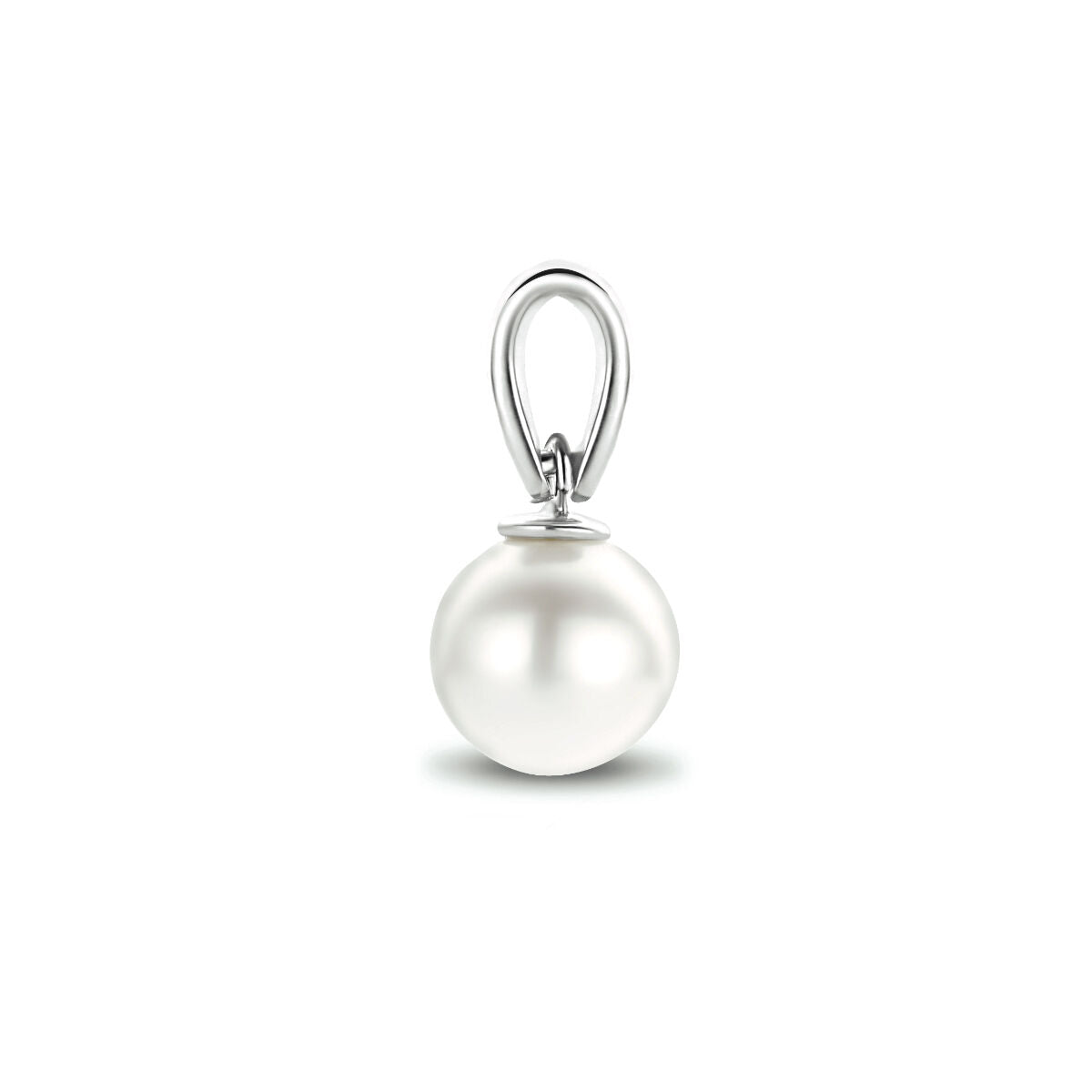 ciondolo perla oro bianco 14K