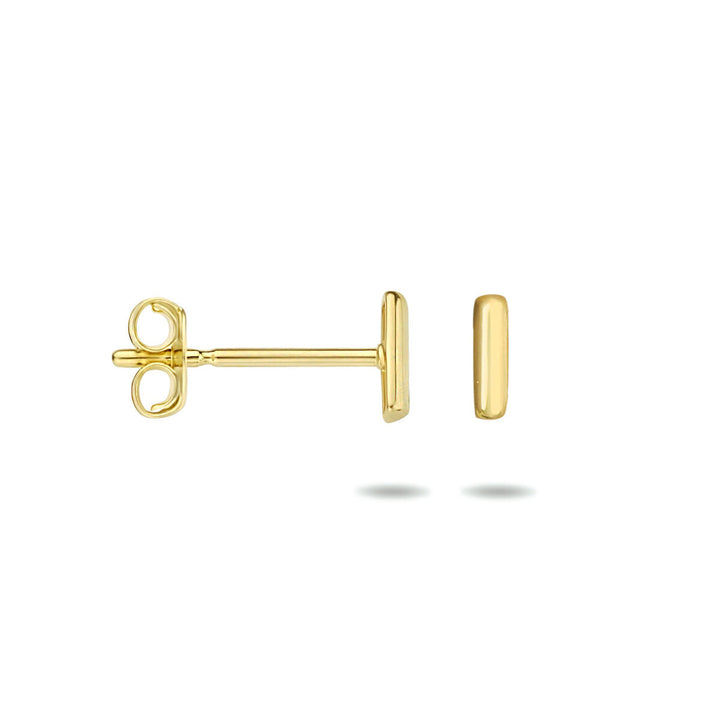 oorknoppen balkje 14K geelgoud