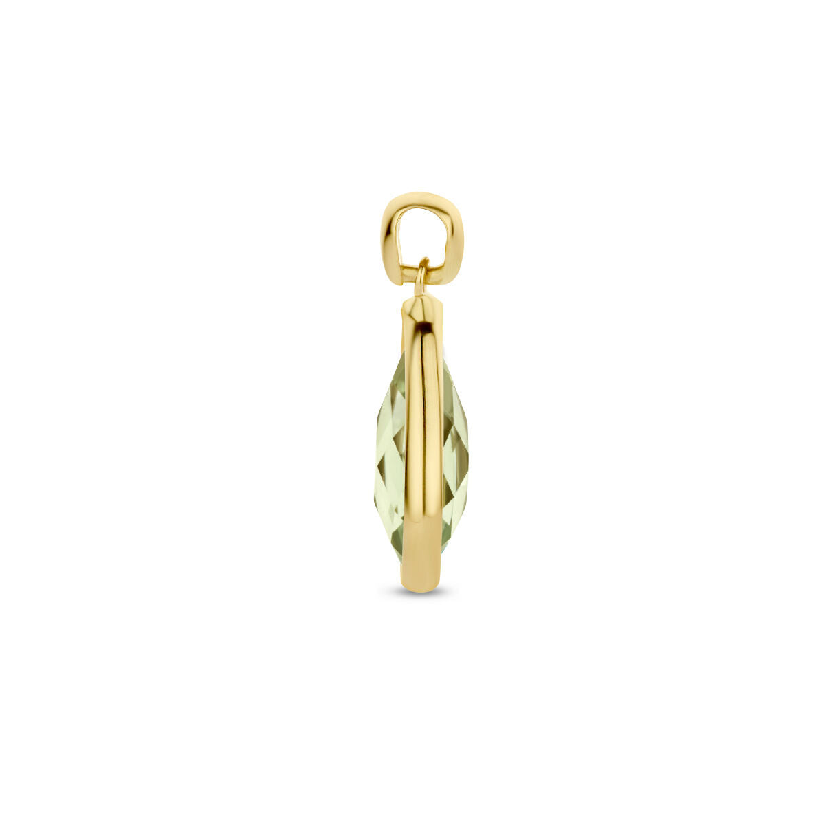 Ciondolo ametista verde 14K oro giallo