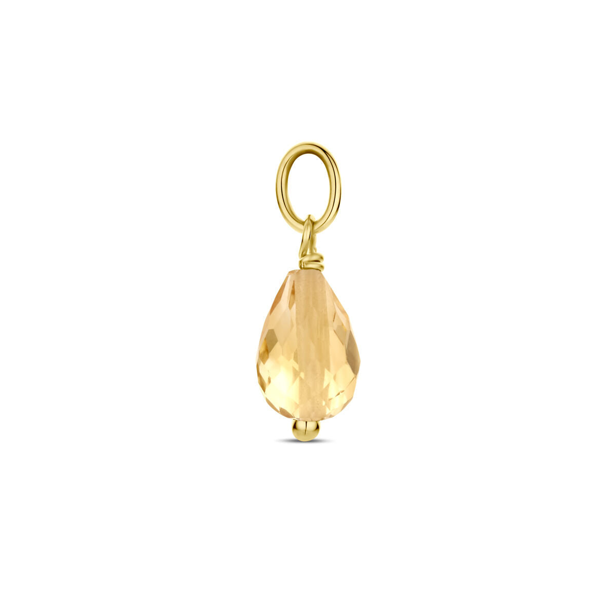 Ciondolo citrino 14K oro giallo