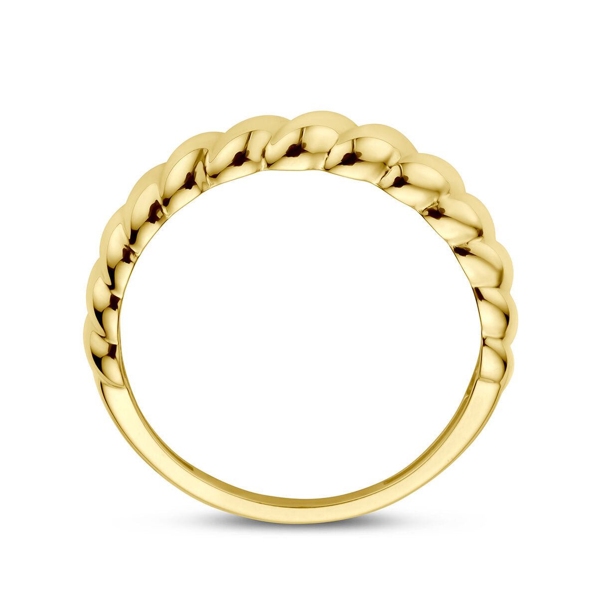 anello attorcigliato oro giallo 14K