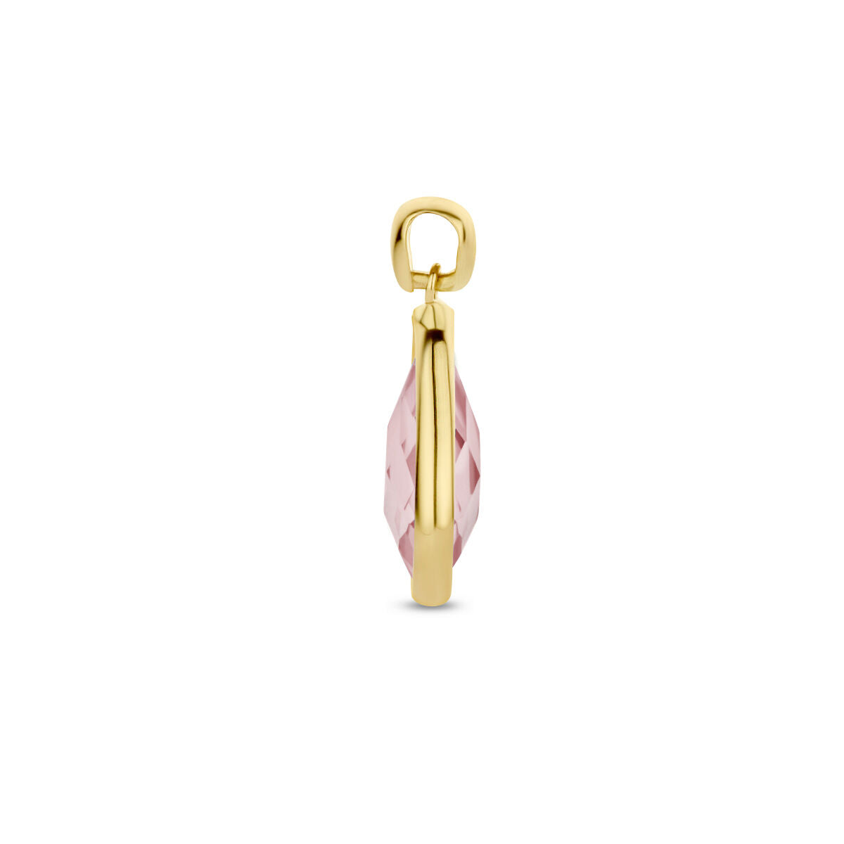 ciondolo con quarzo rodolite in oro giallo 14K