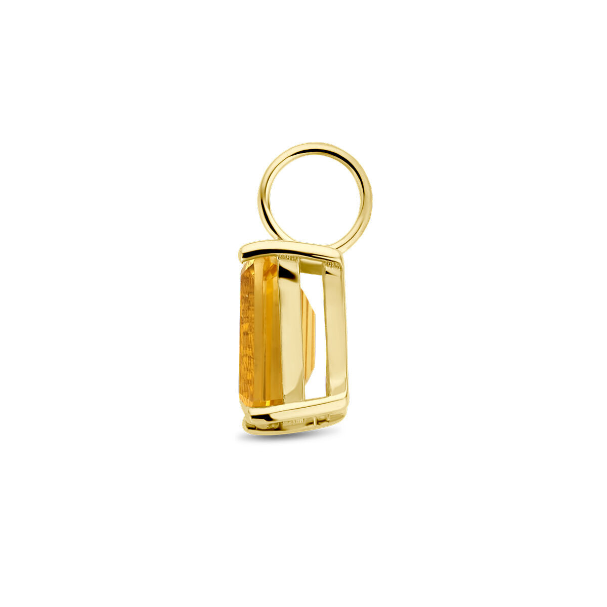 ciondolo con citrino in oro giallo 14K