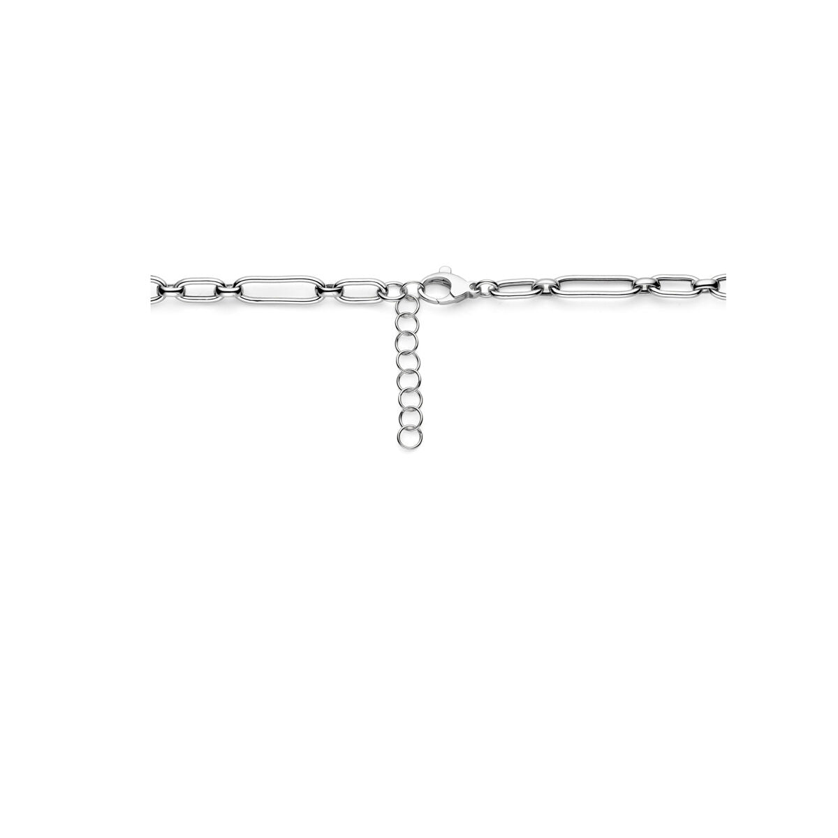 Collana da donna in argento rodiato