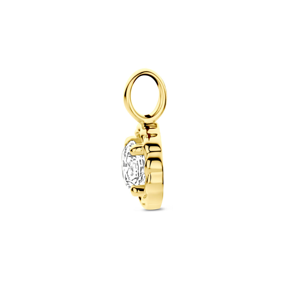 ciondolo zircone 14K oro giallo