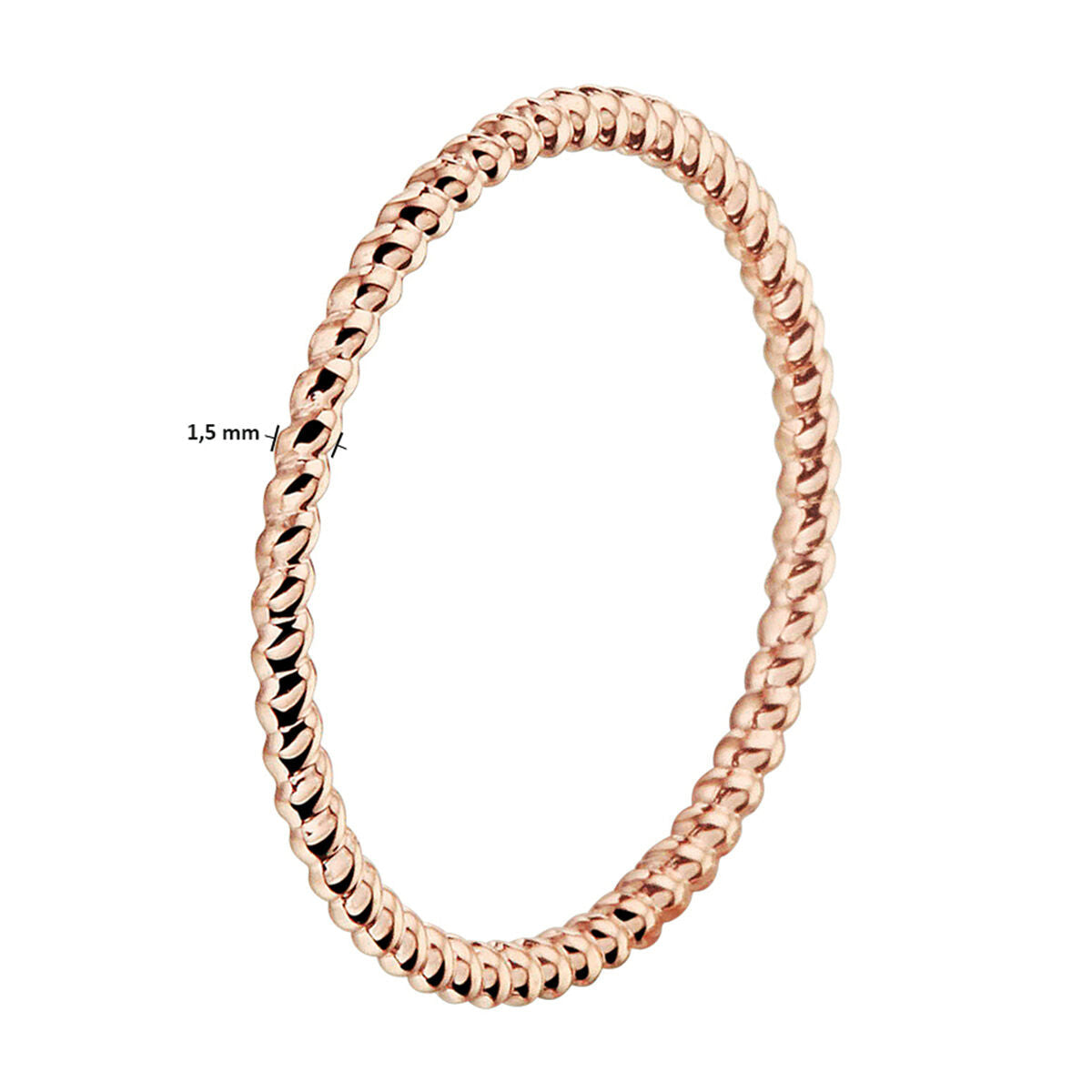 aanschuifring 14K roségoud