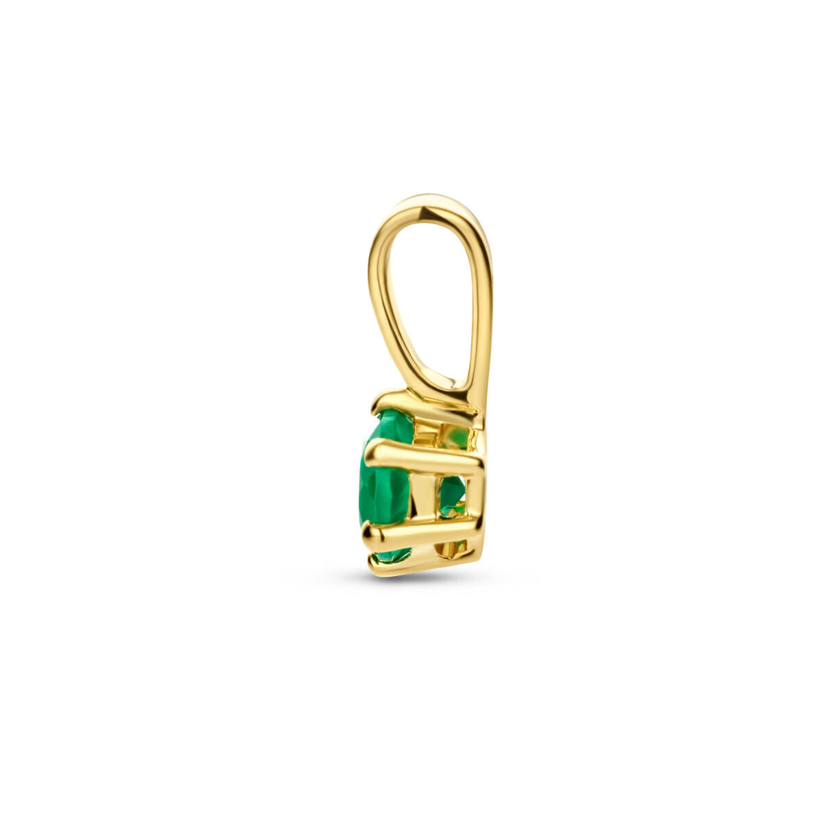 ciondolo agata verde oro giallo 14K