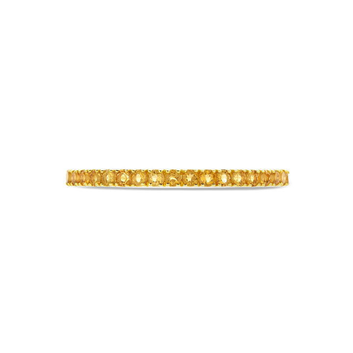 De Van der Kooij Collectie ring met geboortesteen citrien november in 14K geelgoud is een elegante dames sieraad, prachtig weergegeven op een witte achtergrond.