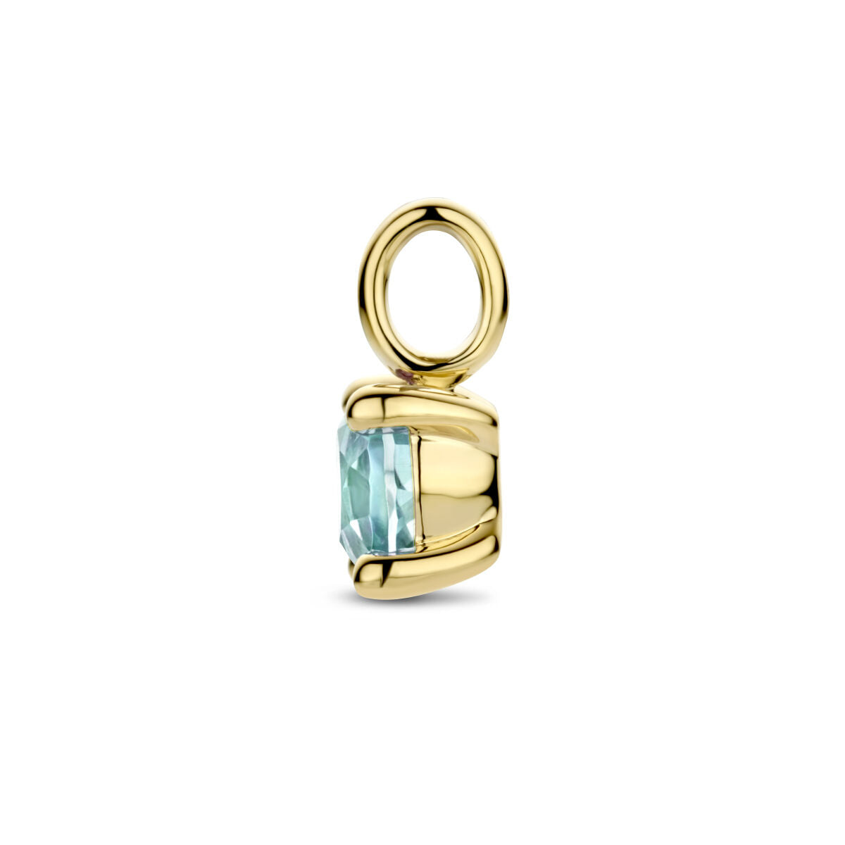 ciondolo topazio blu 14K oro giallo