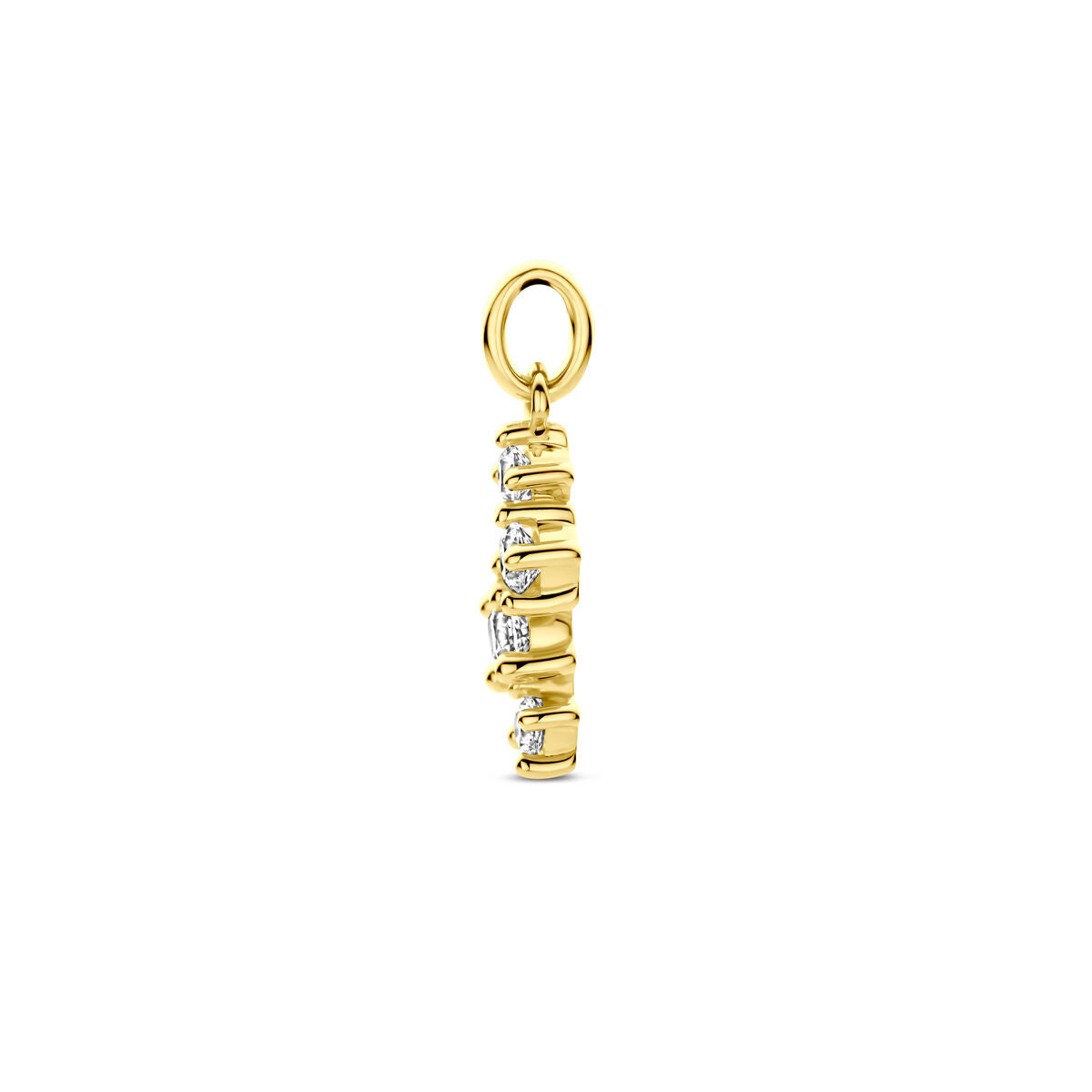 Ciondolo zirconia oro giallo 14K