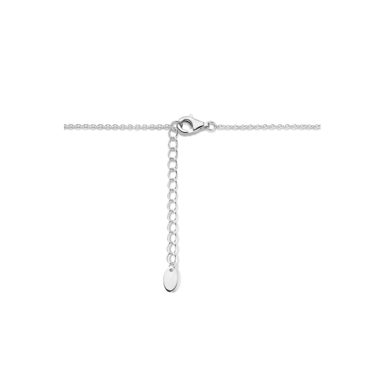 collana cuoricini 40 + 4 cm argento rodiato