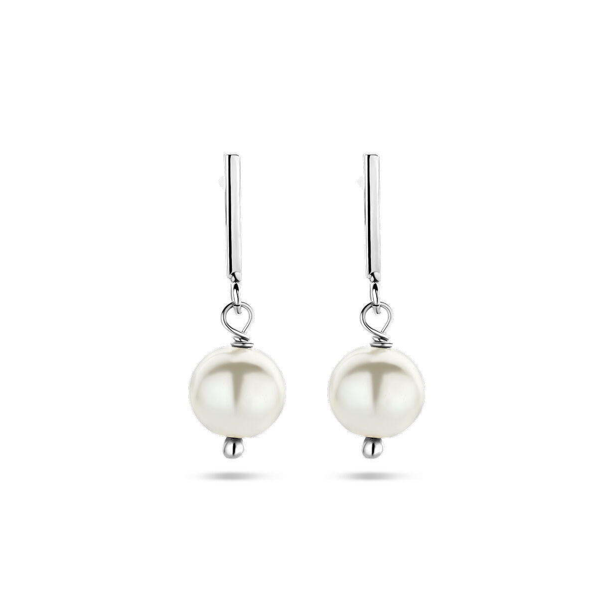oorhangers parel zilver gerhodineerd