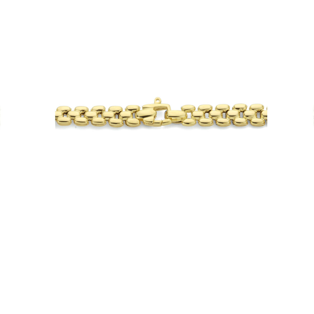 collana pantera 6,9 mm 43 cm 3 micron argento dorato (giallo)