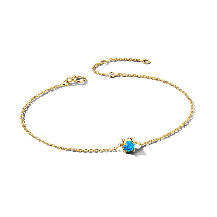 armband met geboortesteen 14K geelgoud