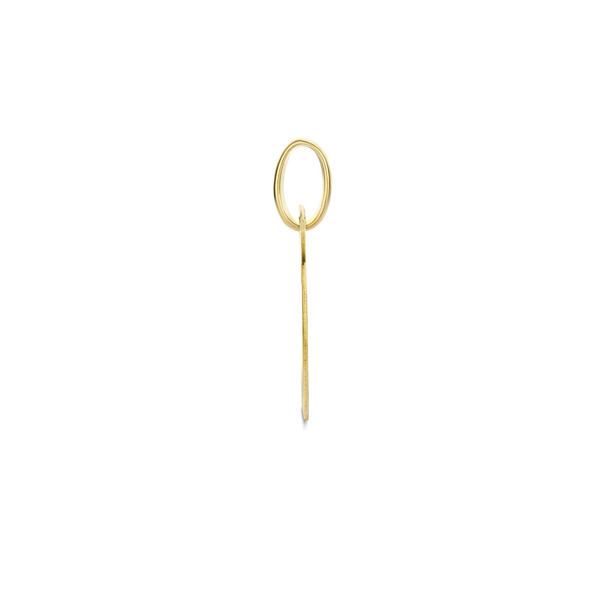 ciondolo da incidere rettangolo oro giallo 14K