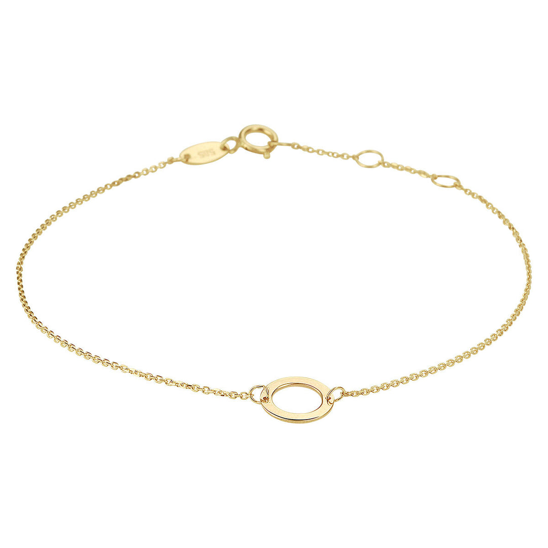 armband rond 16,5 - 17,5 - 18,5 cm 14K geelgoud