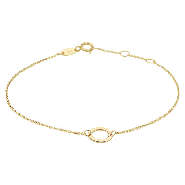 armband rond 16,5 - 17,5 - 18,5 cm 14K geelgoud