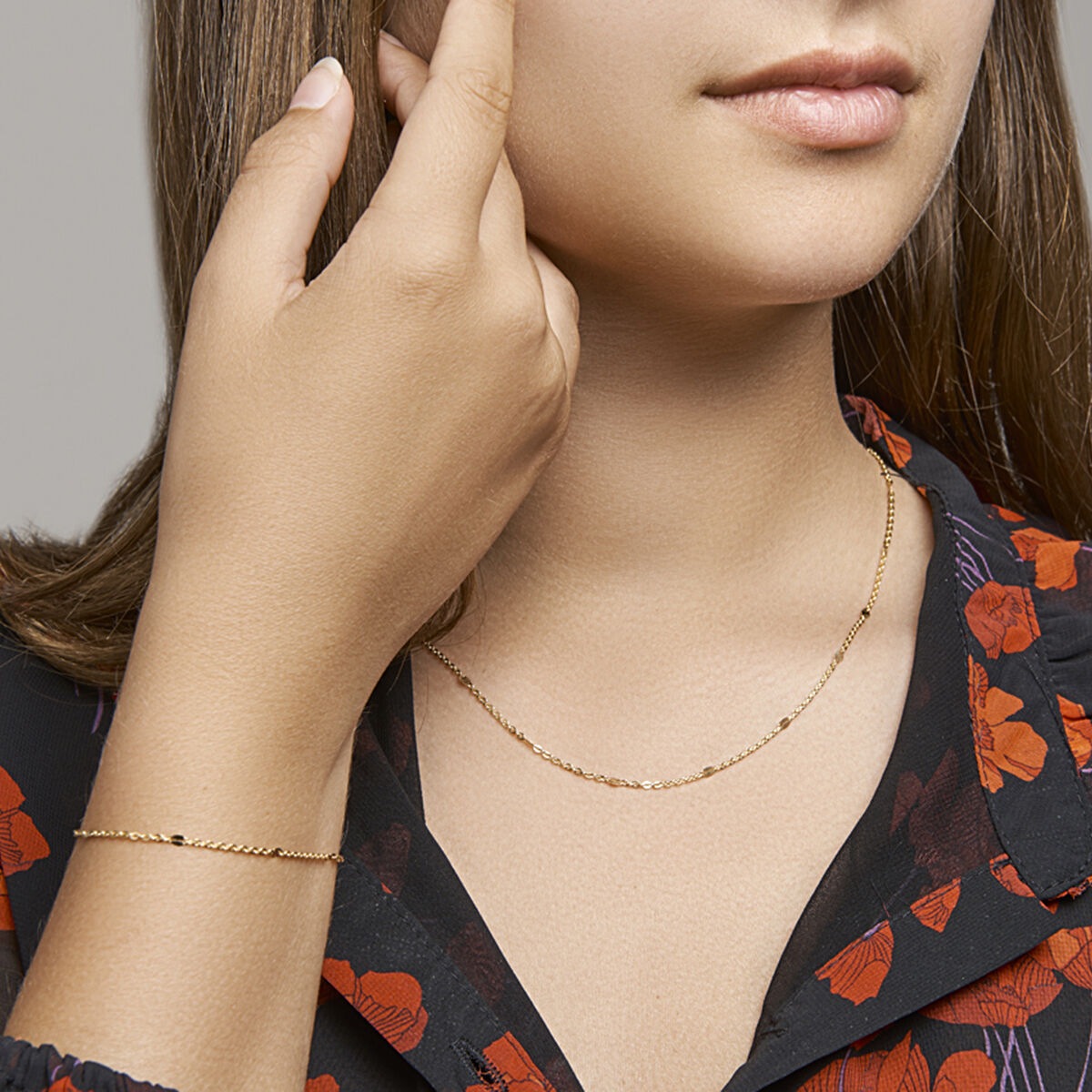bracciale 1,5 mm 16 - 18 cm oro giallo 14K