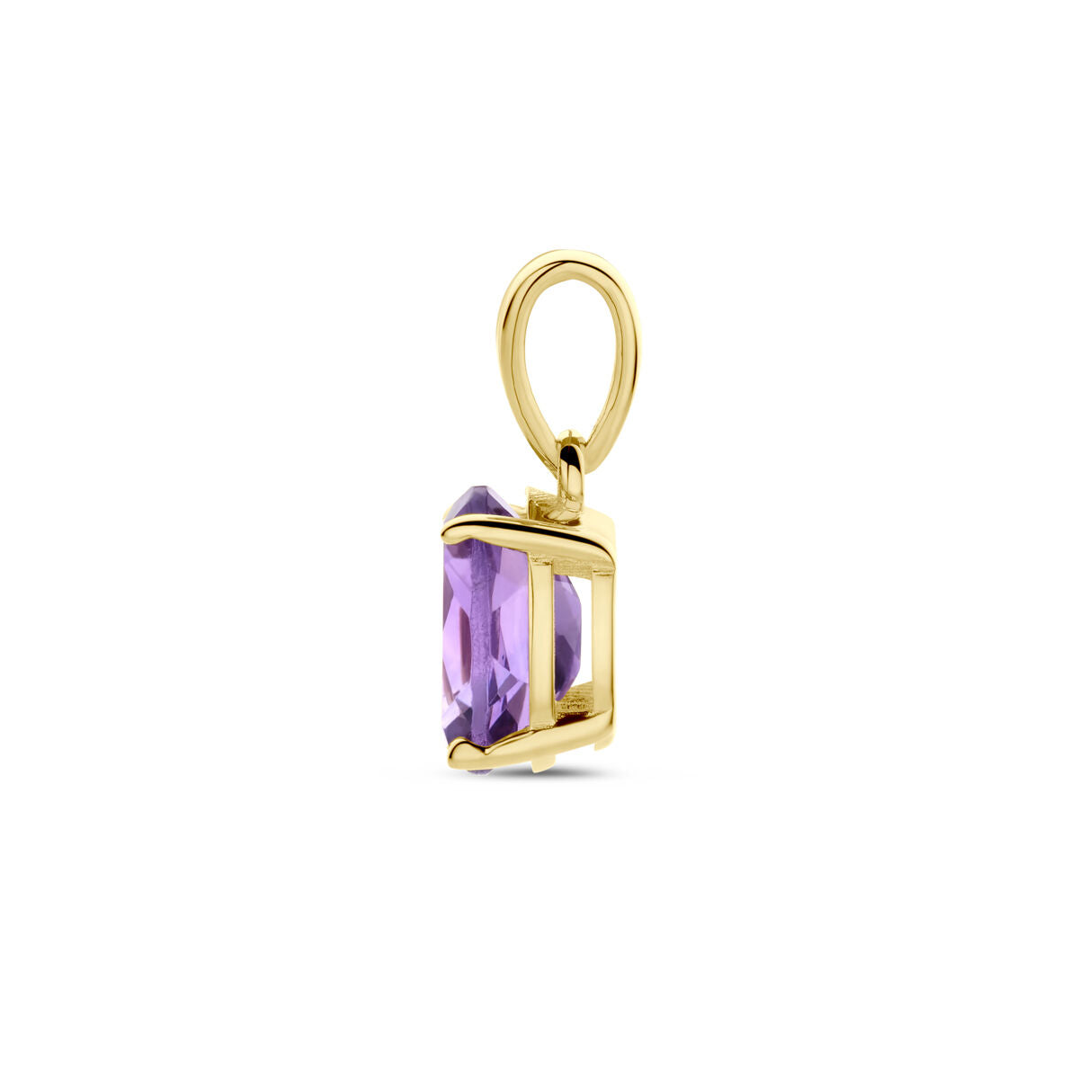 ciondolo ametista 14K oro giallo