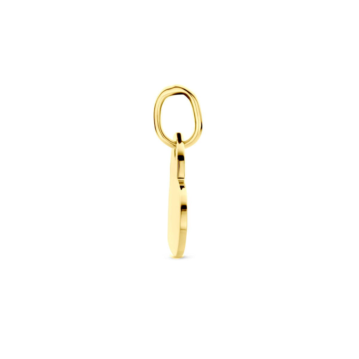 ciondolo da incidere cuore 14K oro giallo