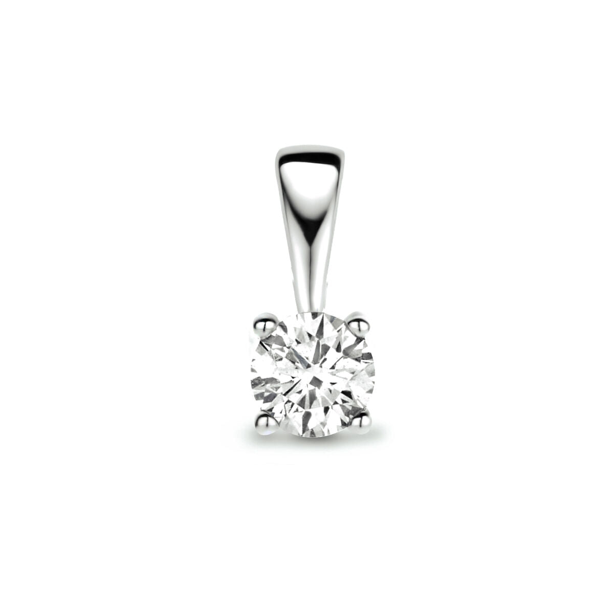 ciondolo diamante h si oro bianco 14K