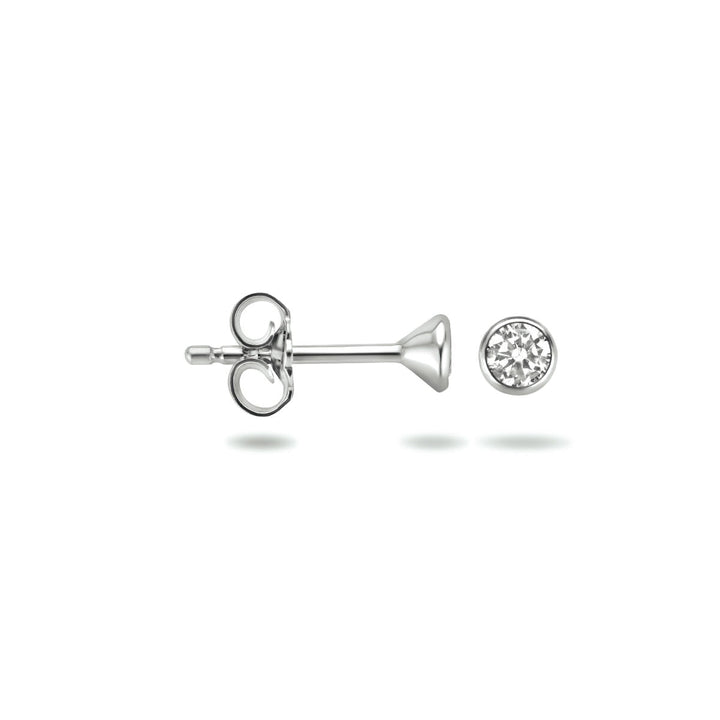 Orecchini a bottone zircone