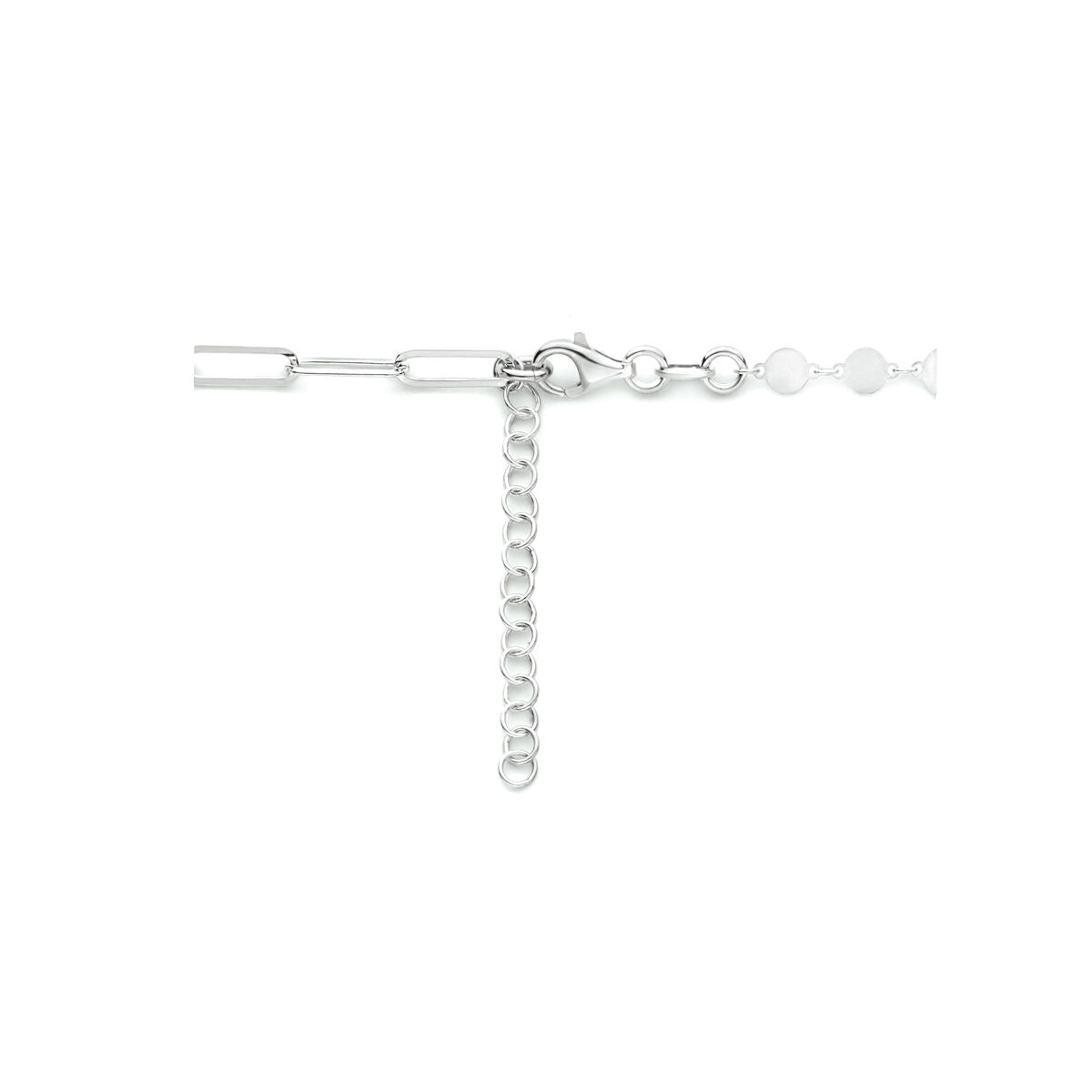 collana cuoricini 40 + 4 cm argento rodiato